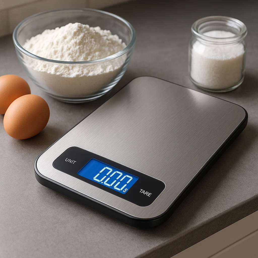Balance de cuisine électronique en acier inoxydable – Écran LCD rétroéclairé